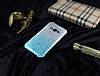 Samsung Galaxy J1 Ace Mavi Simli Silikon Klf - Resim: 1