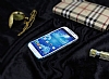 Samsung i9500 Galaxy S4 Mor Simli Silikon Klf - Resim 2