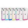Eiroo Shimmer iPhone 13 Kamera Korumal Beyaz-Pembe Silikon Klf - Resim 1