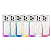 Eiroo Shimmer iPhone 13 Pro Kamera Korumal Mor-Beyaz Silikon Klf - Resim 1