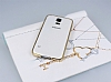 Eiroo Shine Samsung i9600 Galaxy S5 Tal Metal Bumper ereve Gold Klf - Resim: 2