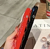 Eiroo Shiny Puffer iPhone 11 Pro Max Krmz Silikon Klf - Resim: 6