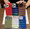 Eiroo Shiny Puffer iPhone 11 Pro Mavi Silikon Klf - Resim: 8