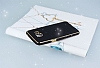 Eiroo Shiny Samsung Galaxy C5 Simli Siyah Silikon Klf - Resim: 1