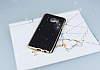 Eiroo Shiny Samsung Galaxy C7 SM-C7000 Prime Simli Siyah Silikon Klf - Resim 2