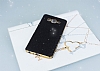 Eiroo Shiny Samsung Galaxy On7 Simli Siyah Silikon Klf - Resim 1