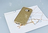 Eiroo Shiny Samsung Galaxy S6 Edge Simli Gold Silikon Klf - Resim: 1