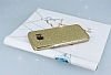 Eiroo Shiny Samsung Galaxy S7 Edge Simli Gold Silikon Klf - Resim: 3