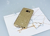 Eiroo Shiny Samsung Galaxy S7 Edge Simli Gold Silikon Klf - Resim 2