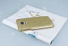Eiroo Shiny Samsung N9100 Galaxy Note 4 Simli Gold Silikon Klf - Resim: 2