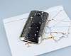 Eiroo Signet HTC One M8 Tal Desenli Gold effaf Rubber Klf - Resim: 1