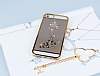 Eiroo Signet iPhone SE / 5 / 5S Tal Desenli Gold effaf Rubber Klf - Resim 2