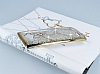 Eiroo Signet LG G4 Tal Desenli Gold effaf Rubber Klf - Resim 1
