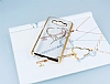 Eiroo Signet Samsung Galaxy Grand Prime Tal Desenli Gold effaf Rubber Klf - Resim: 1