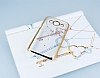 Eiroo Signet Samsung Galaxy J5 Tal Desenli Gold effaf Rubber Klf - Resim: 2