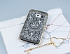 Eiroo Signet Samsung Galaxy S6 Edge Tal Desenli Gold effaf Rubber Klf - Resim: 1