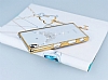 Eiroo Signet Sony Xperia Z1 Tal Desenli Gold effaf Rubber Klf - Resim 1
