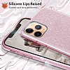 Eiroo Silvery iPhone 11 Pro Max Simli Krmz Silikon Klf - Resim: 1