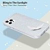 Eiroo Silvery iPhone 12 Pro Max 6.7 in Simli Silver Silikon Klf - Resim: 3