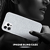 Eiroo Silvery iPhone 12 Pro Max 6.7 in Simli Silver Silikon Klf - Resim: 4