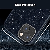 Eiroo Silvery iPhone 13 Mini Simli Siyah Silikon Klf - Resim 2