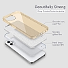 Eiroo Silvery iPhone 13 Pro Max Simli Gold Silikon Klf - Resim: 5