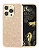 Eiroo Silvery iPhone 13 Pro Max Simli Gold Silikon Klf