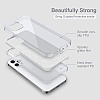 Eiroo Silvery iPhone 13 Pro Max Simli Silver Silikon Klf - Resim: 4