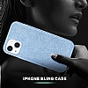 Eiroo Silvery iPhone 13 Simli Mavi Silikon Klf - Resim: 3