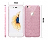 Eiroo Silvery iPhone 6 / 6S Simli Pembe Silikon Klf - Resim 2