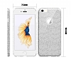 Eiroo Silvery iPhone 6 Plus / 6S Plus Simli Silver Silikon Klf - Resim 2