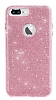 Eiroo Silvery iPhone 7 Plus Simli Pembe Silikon Klf - Resim 4