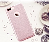 Eiroo Silvery iPhone 7 Plus Simli Pembe Silikon Klf - Resim: 2