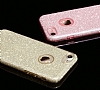 Eiroo Silvery iPhone 7 / 8 Simli Gold Silikon Klf - Resim: 2