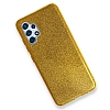 Eiroo Silvery Samsung Galaxy A32 Simli Gold Silikon Klf - Resim 2