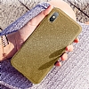 Eiroo Silvery Samsung Galaxy A7 2018 Simli Gold Silikon Klf - Resim 2