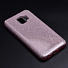 Eiroo Silvery Samsung Galaxy J2 Core Simli Pembe Silikon Klf - Resim: 1