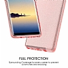 Eiroo Silvery Samsung Galaxy Note 8 Simli Mavi Silikon Klf - Resim: 2