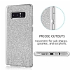 Eiroo Silvery Samsung Galaxy Note 8 Simli Selfie Yzkl Silver Silikon Klf - Resim: 2