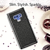 Eiroo Silvery Samsung Galaxy Note 9 Simli Silver Silikon Klf - Resim: 1