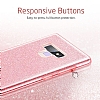 Eiroo Silvery Samsung Galaxy Note 9 Simli Pembe Silikon Klf - Resim: 4