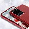 Eiroo Silvery Samsung Galaxy S20 Ultra Simli Pembe Silikon Klf - Resim: 3