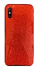 Eiroo Silvery Xiaomi Redmi 9A Simli Krmz Silikon Klf
