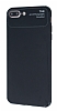 Eiroo Simplified iPhone 7 Plus / 8 Plus Siyah Silikon Kılıf - Resim 3