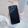 Eiroo Sleek iPhone 14 Kamera Korumal Simli Siyah Silikon Klf - Resim: 1