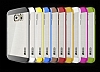 Eiroo Slicoo Samsung Galaxy S6 Edge Plus Dark Silver Metalik Kenarl effaf Silikon Klf - Resim: 3