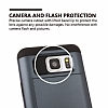 Eiroo Sliding Card Samsung Galaxy Note 5 Ultra Koruma Dark Silver Klf - Resim 2