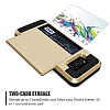 Eiroo Sliding Card Samsung Galaxy S8 Plus Ultra Koruma Gold Klf - Resim: 3