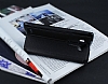 Eiroo Slim Craft LG G4 Pencereli Standl Siyah Deri Klf - Resim: 3