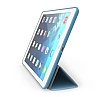 Eiroo Smart iPad mini 4 Kapakl Mavi Deri Klf - Resim 2